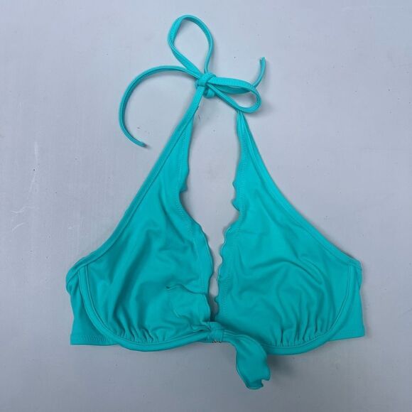 Victoria Secret High-Tie Ruffle Halter BOUTIQUE) 32D - Picture 2 of 6